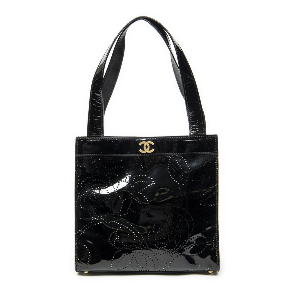 Chanel CC Perforated Camellia Tote
